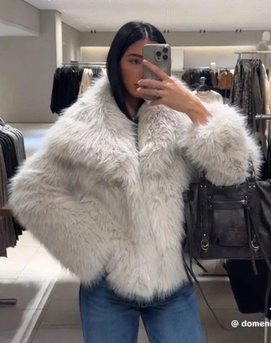 Cappotto pelliccia sintetica - pelliccia,
