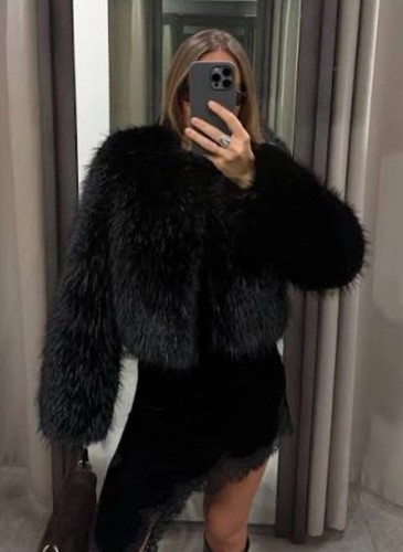 Cappotto pelliccia corto zara - cappotto,