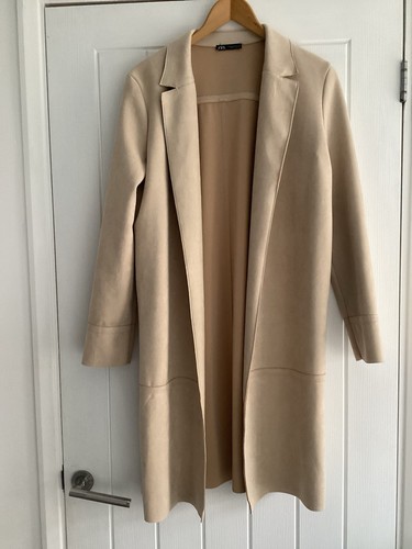 Zara soprabito beige ecopelle - zara,