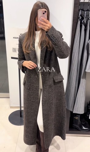Cappotto quadri zara nuovo - cappotto,