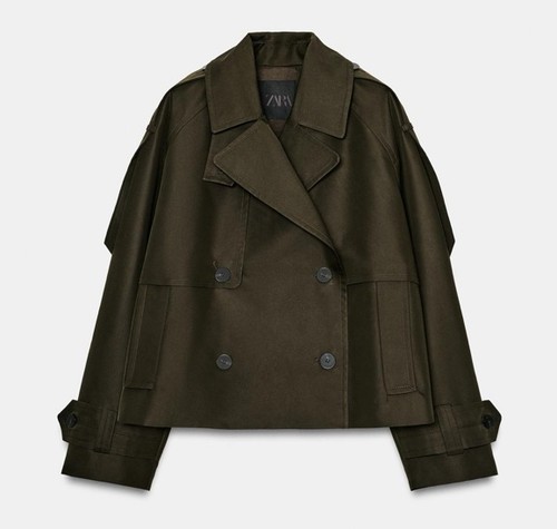 Trench coat corto - , kaki